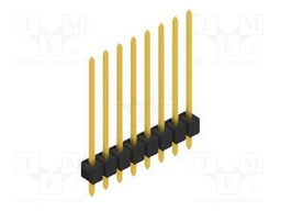 Connector: pin strips; pin header; male; PIN: 8; 2.54mm; THT; 1x8