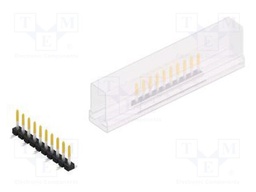 Connector: pin strips; pin header; male; PIN: 10; 2.54mm; SMT; 1x10