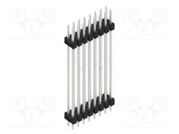 Connector: pin strips; pin header; male; PIN: 16; 2.54mm; THT; 2x8