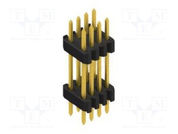 Connector: pin strips; pin header; male; PIN: 8; 1.27mm; THT; 2x4