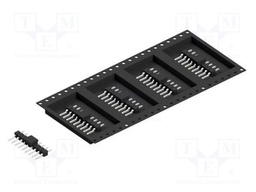 Connector: pin strips; pin header; male; PIN: 9; 2.54mm; SMT; 1x9
