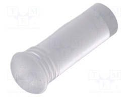 Fiber for LED; Ø3.2mm; L: 8.3mm; round; Front: convex; straight