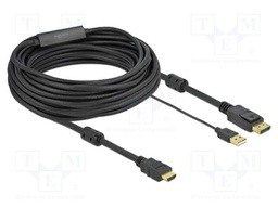 Cable; DisplayPort plug,HDMI plug,USB A plug; DisplayPort 1.2