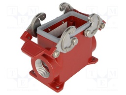 Enclosure: for HDC connectors; 180 °C; size 57.27; Gland holes: 1