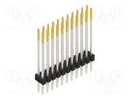 Connector: pin strips; pin header; male; PIN: 22; 2.54mm; THT; 2x11