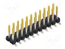 Connector: pin strips; pin header; male; PIN: 22; 2.54mm; SMT; 2x11