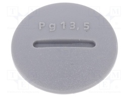 Stopper; PG13,5; Mat: polyamide; dark grey; Pcs: 10