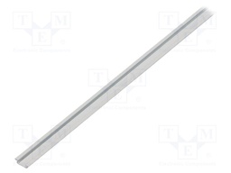 Profiles for LED modules; white; L: 1m; MICRO-NK; aluminium