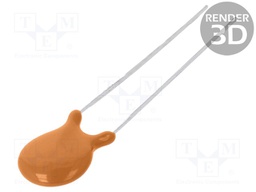 Capacitor: ceramic; 3.3nF; 100V; Z5U; ±20%; THT; 2.5mm