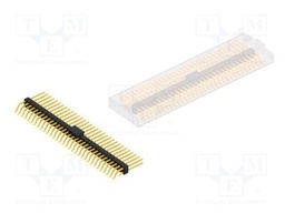 Connector: pin strips; pin header; male; PIN: 64; 2.54mm; SMT; 2x32