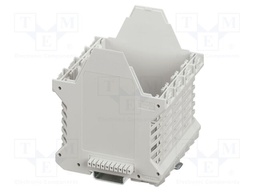 Enclosure base; with FE contact,with terminals; grey; UL94V-0