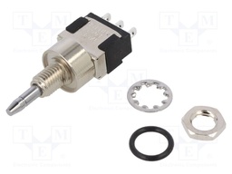 Switch: push-button; Pos: 2; SPDT; 6A/125VAC; 6A/6VDC; ON-(ON); IP67