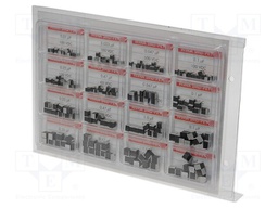 Kit: capacitors; No.of val: 16; 0,01uF÷2,2uF; 160pcs; SMD
