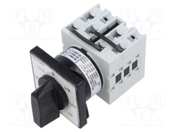 Switch: voltmeter cam switch; 16A