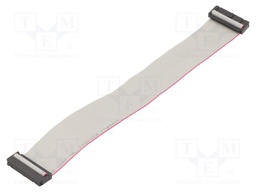 Ribbon cable with IDC connectors; 30x28AWG; Cable ph: 1.27mm
