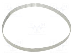 Timing belt; T2.5; W: 12mm; H: 1.3mm; Lw: 500mm; Tooth height: 0.7mm