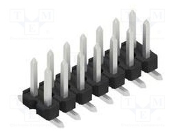 Connector: pin strips; pin header; male; PIN: 14; 2.54mm; SMT; 2x7