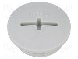 Stopper; M25; IP54; Mat: polyamide; light grey