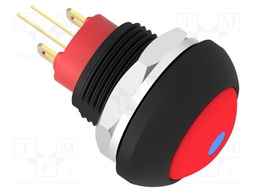 Switch: push-button; Pos: 2; SPST-NO; 0.125A/125VAC; 0.2A/50VDC