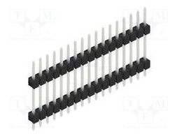 Connector: pin strips; pin header; male; PIN: 17; 2.54mm; THT; 1x17