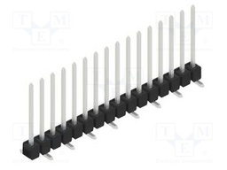 Connector: pin strips; pin header; male; PIN: 16; 2.54mm; SMT; 1x16
