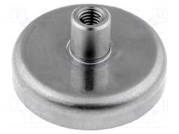Magnet: permanent; hard ferrite; H: 7mm; 64N; Ø: 32mm; Int.thread: M5