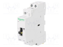 Contactor: 2-pole installation; NO x2; 220VAC; 25A; DIN; ICT; 500V