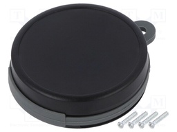 Enclosure: multipurpose; Z: 13mm; black; V: with holder; Ø: 47mm