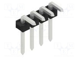 Connector: pin strips; pin header; male; PIN: 4; 2.54mm; THT; 1x4