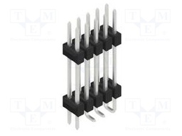 Connector: pin strips; pin header; male; PIN: 10; 2.54mm; SMT; 2x5