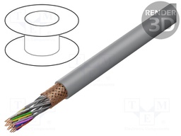 Wire; Li-2Y-CY-PIMF; 10x2x0,5mm2; PVC; grey; 300V