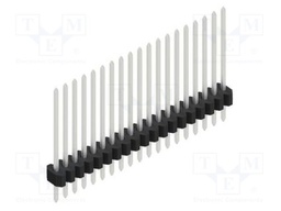Connector: pin strips; pin header; male; PIN: 19; 1.27mm; THT; 1x19