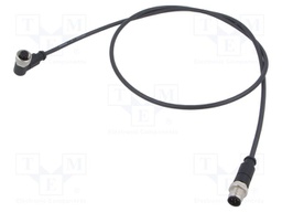 Cable: for sensors/automation; plug; PIN: 5; 1m; Insulation: PUR