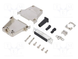 D-Sub HD; PIN: 44; female; shielded,with strain relief; straight