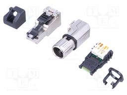 Plug; RJ45; PIN: 8; Cat: 6a; shielded,with protective cap; 5.5÷10mm