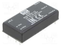 Converter: DC/DC; 40W; Uin: 40÷160V; Uout: 12VDC; Iout: 3.33A; 2"x1"