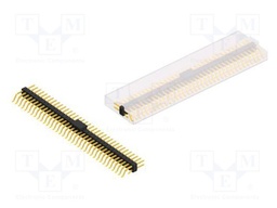 Connector: pin strips; pin header; male; PIN: 72; 2.54mm; SMT; 2x36