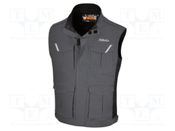 Protective vest; Size: XXXL; grey; 220g/m2
