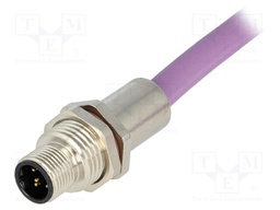 Socket; M12; PIN: 5; male; B code-Profibus; Type: with leads; IP67
