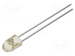 LED; white cold; 3mm; 10000mcd; 50°; Front: flat; 10000K; tower; THT