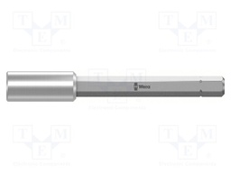 Holder; 1/4"; Overall len: 75mm; magnetic; screwdriver bits