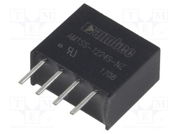 Converter: DC/DC; 1W; Uin: 10.8÷13.2V; 24VDC; Iout: 42mA; SIP4; 1.2g