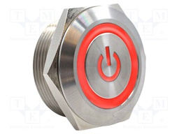 Switch: vandal resistant; Pos: 2; SPST-NO; 2A/36VDC; IP67; OFF-(ON)