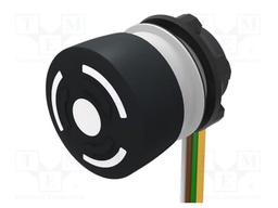 Switch: emergency stop; 22mm; Stabl.pos: 2; NC x2; black; none; 84