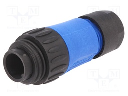 Connector: circular; plug; PIN: 7; male; w/o contacts; IP65,IP67
