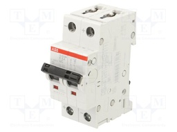 Circuit breaker; 400VAC; 400VDC; Inom: 6A; Poles: 2; Charact: K; 10kA