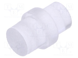 Light Pipe, 3.2 mm, 1 Pipes, Circular with Flat Top, Press Fit, Panel, Transparent, PLP1 Series