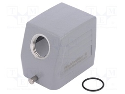 Enclosure: for rectangular connectors; size 3; for cable; angled