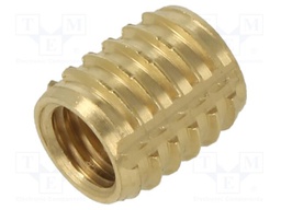 Threaded insert; brass; M8; BN: 37915; L: 12.4mm; TRISERT®