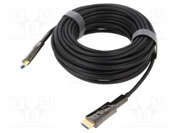 Cable; HDCP 2.2,HDMI 2.0,optical; 15m; black; Core: OFC